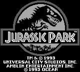 Jurassic Park (USA) Title Screen
